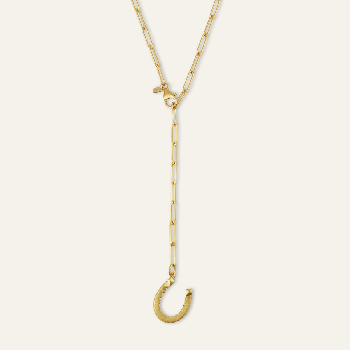 Fortuna Horseshoe Charm Lariat