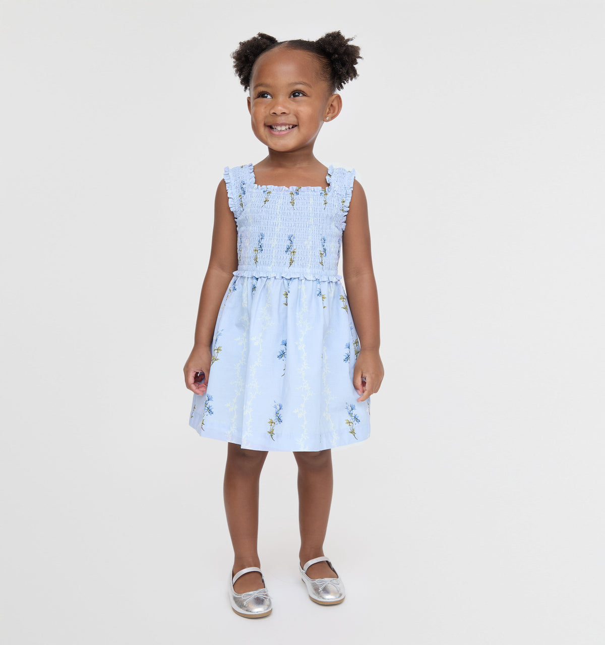 The Tiny Nora Nap Dress in Bluebell Waltz
