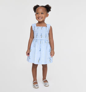The Tiny Nora Nap Dress in Bluebell Waltz
