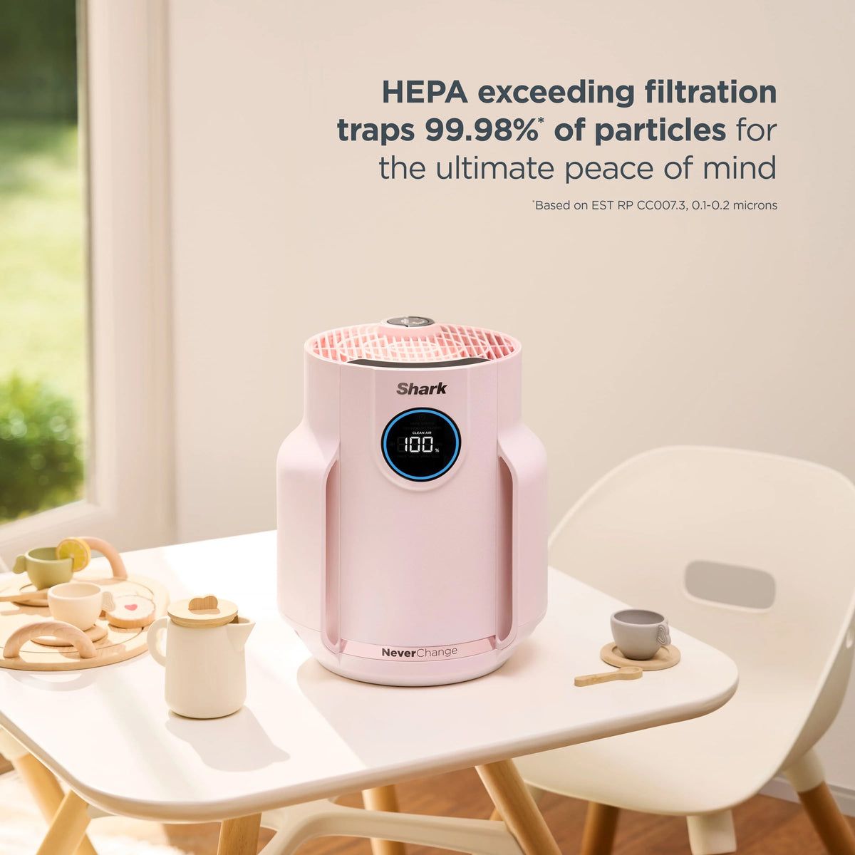 NeverChange Compact Pro Air Purifier in Quartz