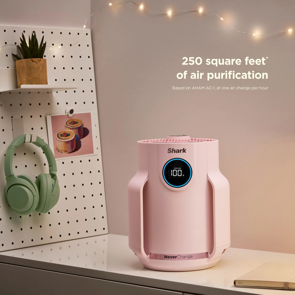 NeverChange Compact Pro Air Purifier in Quartz