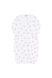 Pink Heart Print Converter Gown