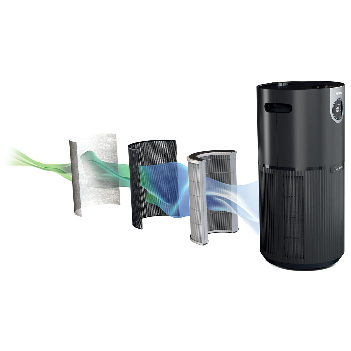 Clean Sense Air Purifier MAX w/ Odor Neutralizer Technology in Charcoal Gray