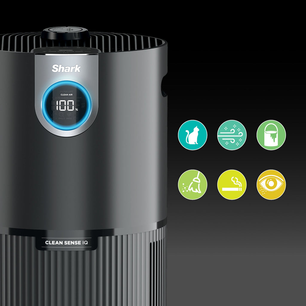 Clean Sense Air Purifier MAX w/ Odor Neutralizer Technology in Charcoal Gray