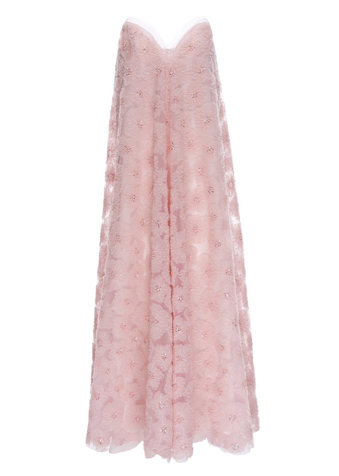 Vivia Gown Pink Embroidered Tulle