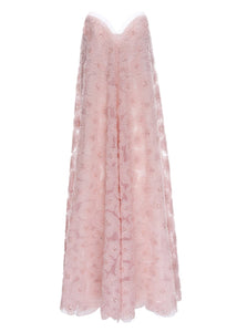 Vivia Gown Pink Embroidered Tulle