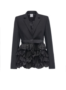 Vincent Jacket Black Tailoring Taffeta