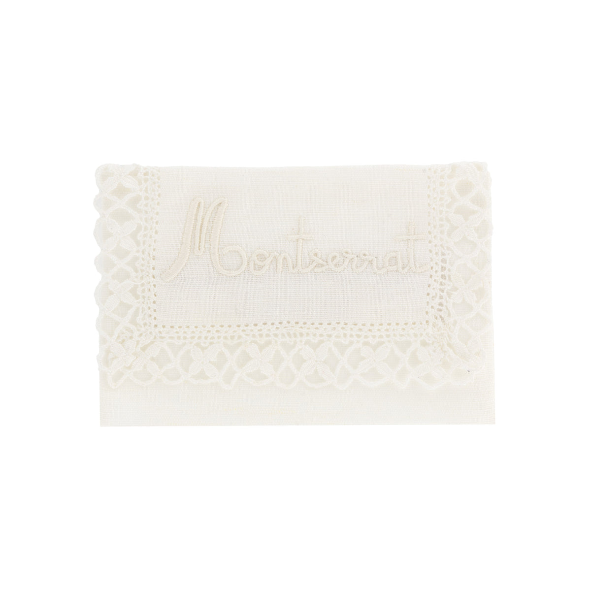 "Camarinas" Jewel Pouch in White