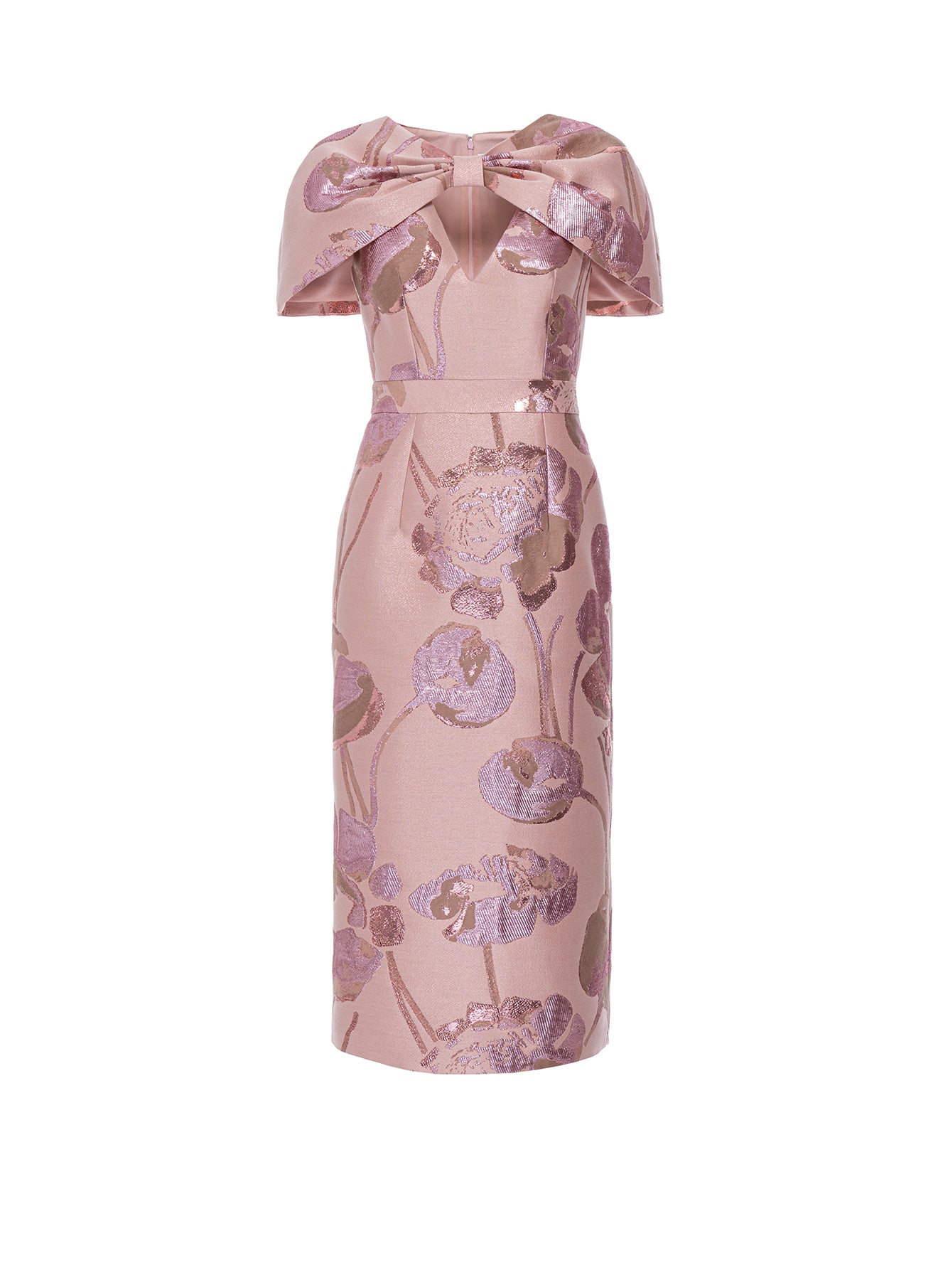 Anita Dress Pink Jacquard