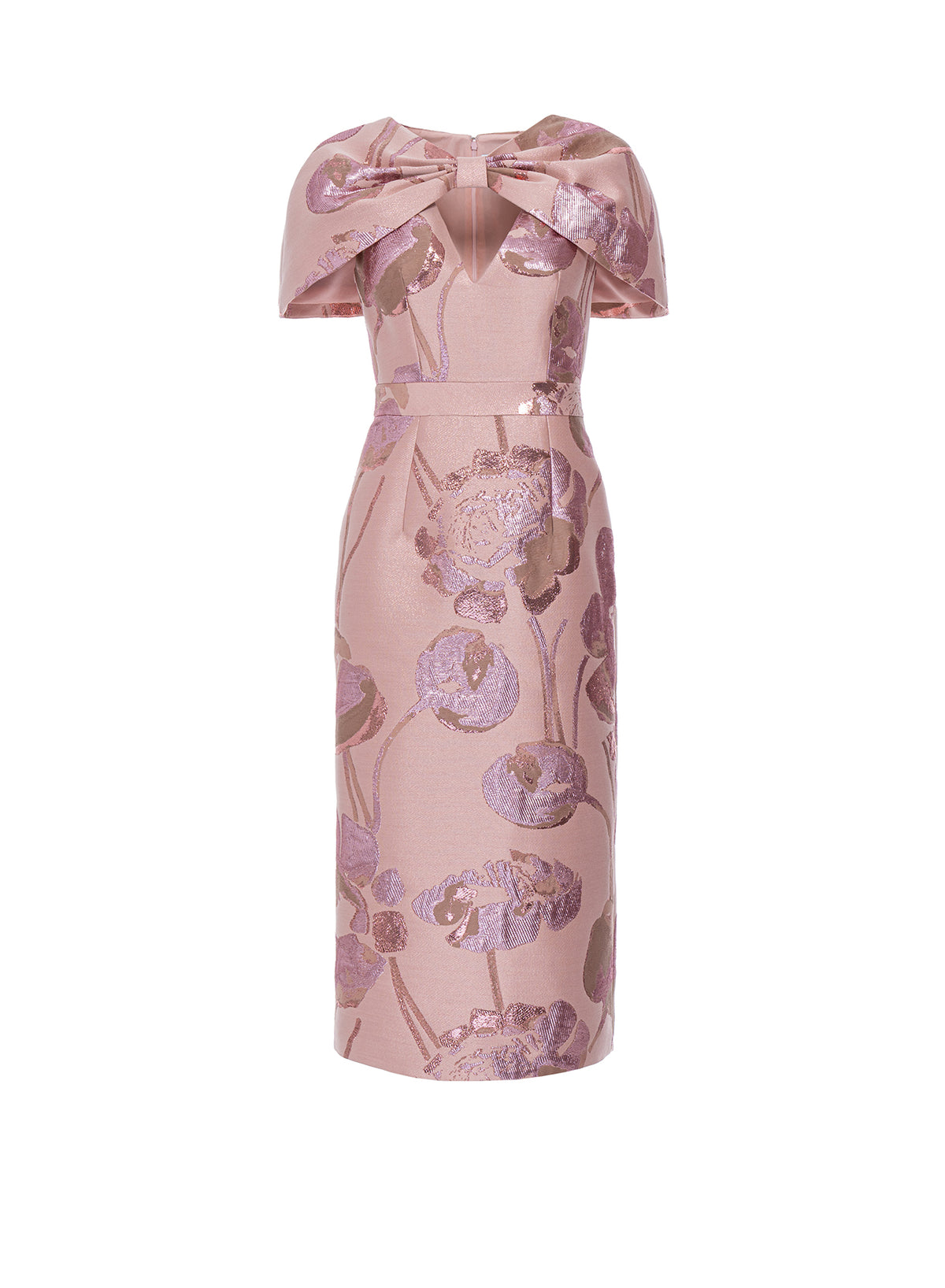 Anita Dress Pink Jacquard