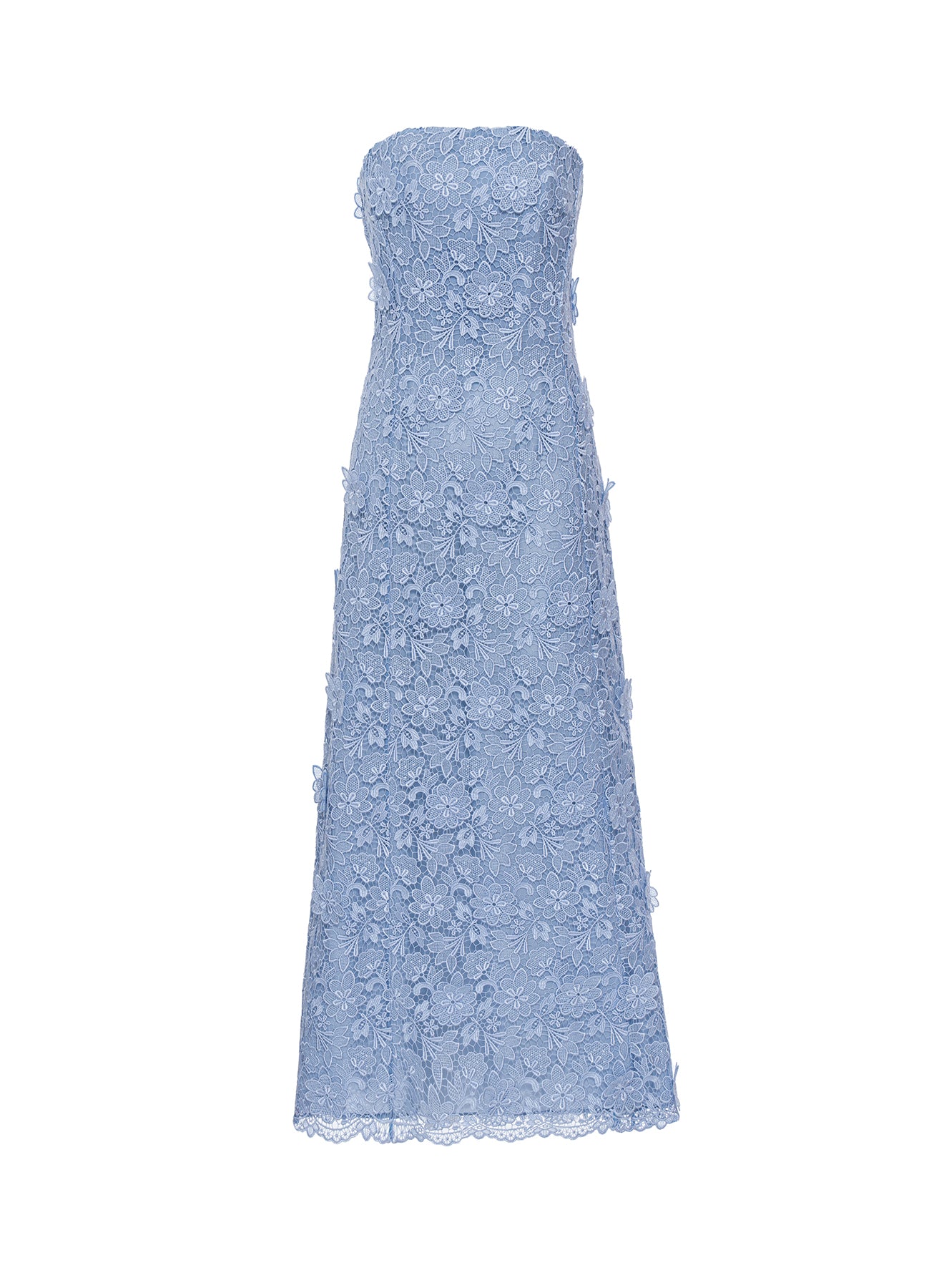 Tia Dress Dusty Blue Lace