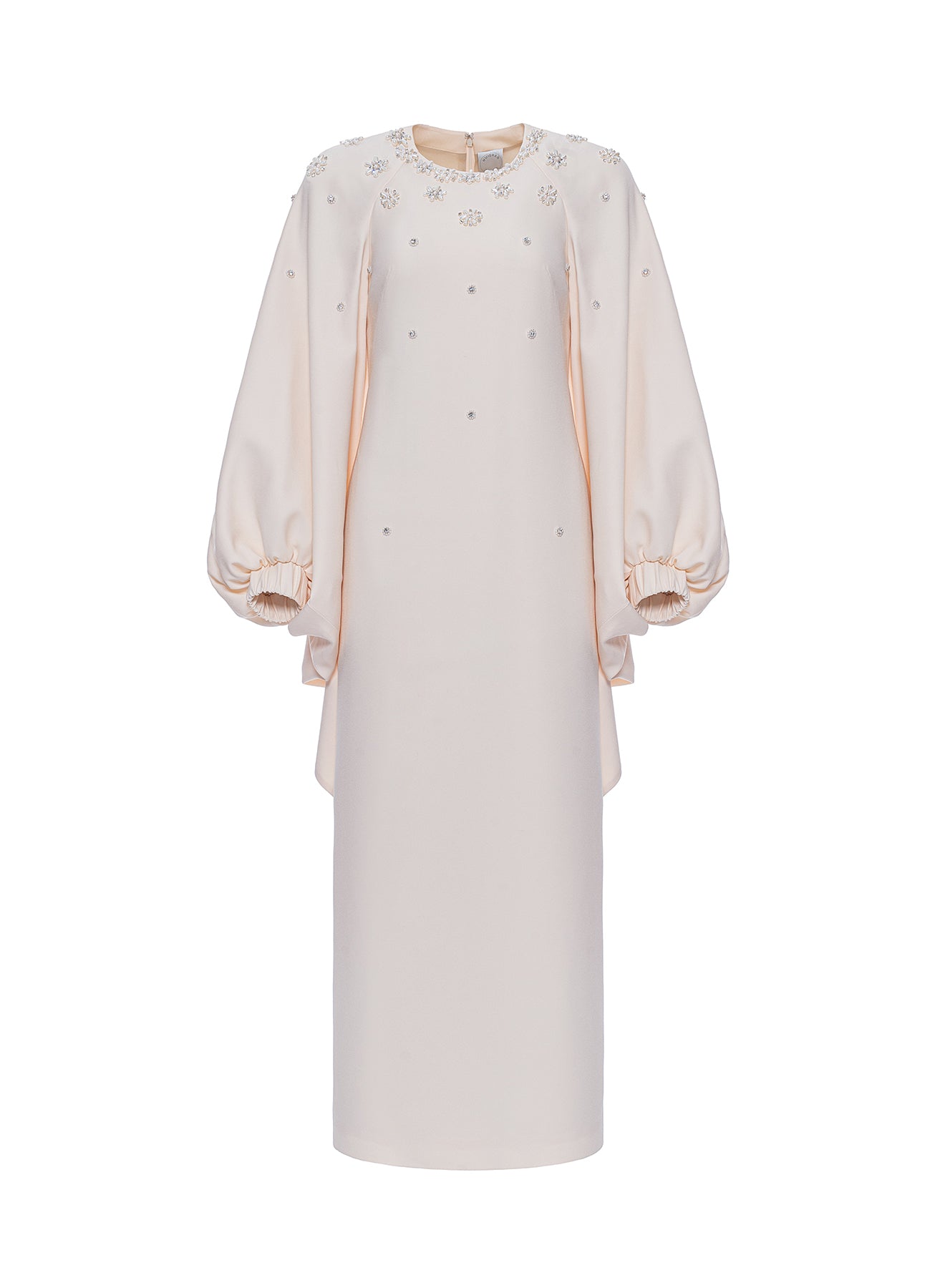 Sondra Midi Dress White Embellished Sable