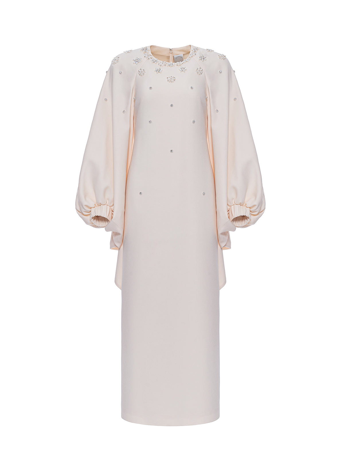 Sondra Midi Dress White Embellished Sable