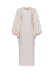 Sondra Midi Dress White Embellished Sable