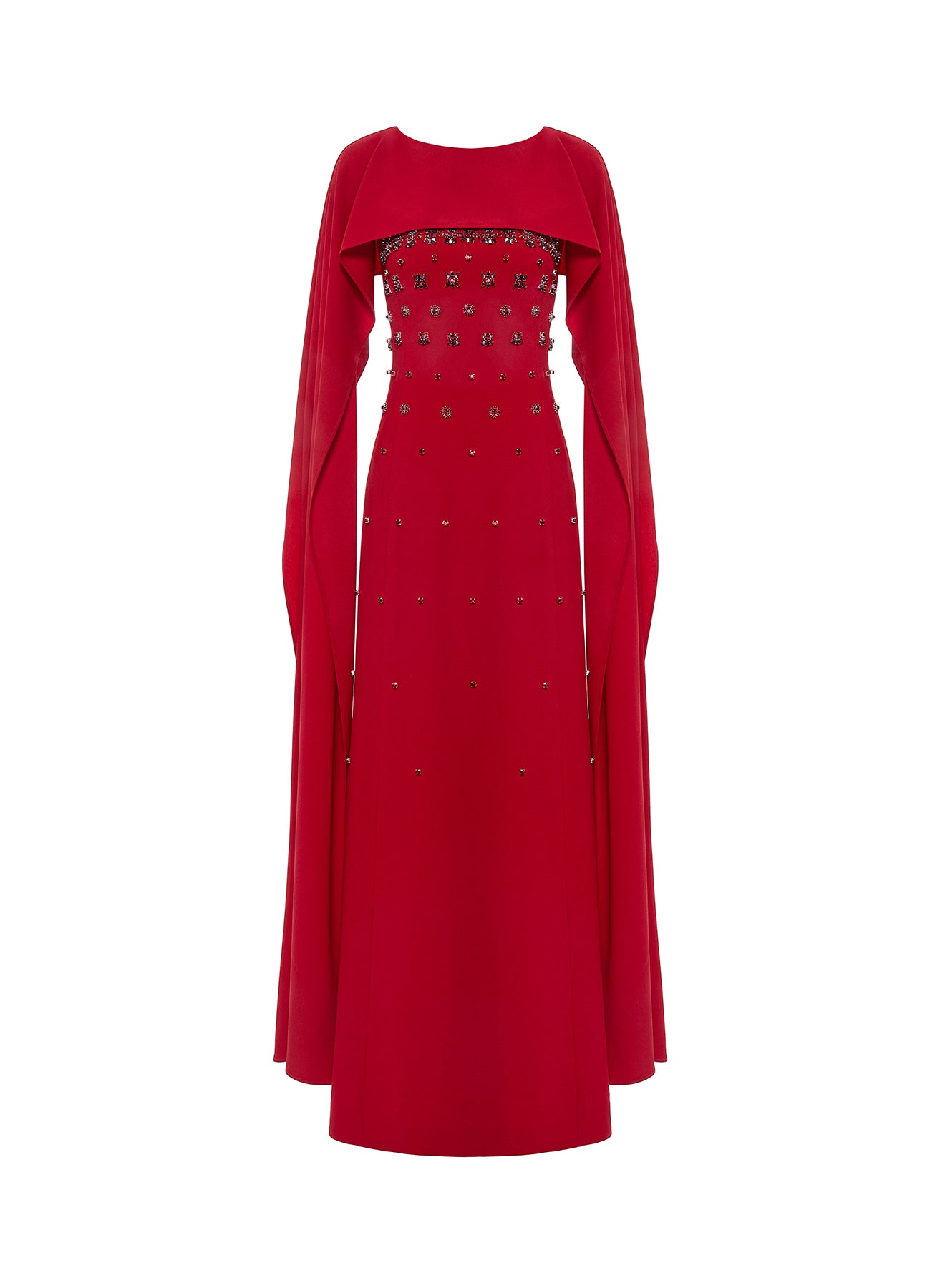 Luanne Gown Red Embellished Sable