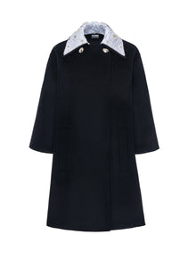 Jeffrey Opera Coat Black Wool