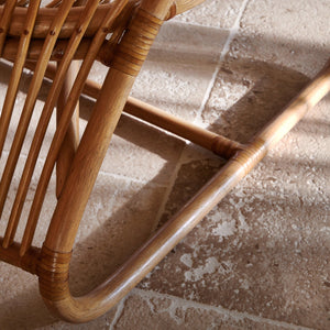 coste rattan lounge chair detail