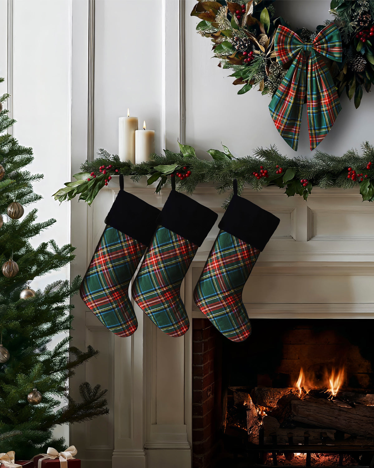 Christmas Stocking in Kensington Tartan