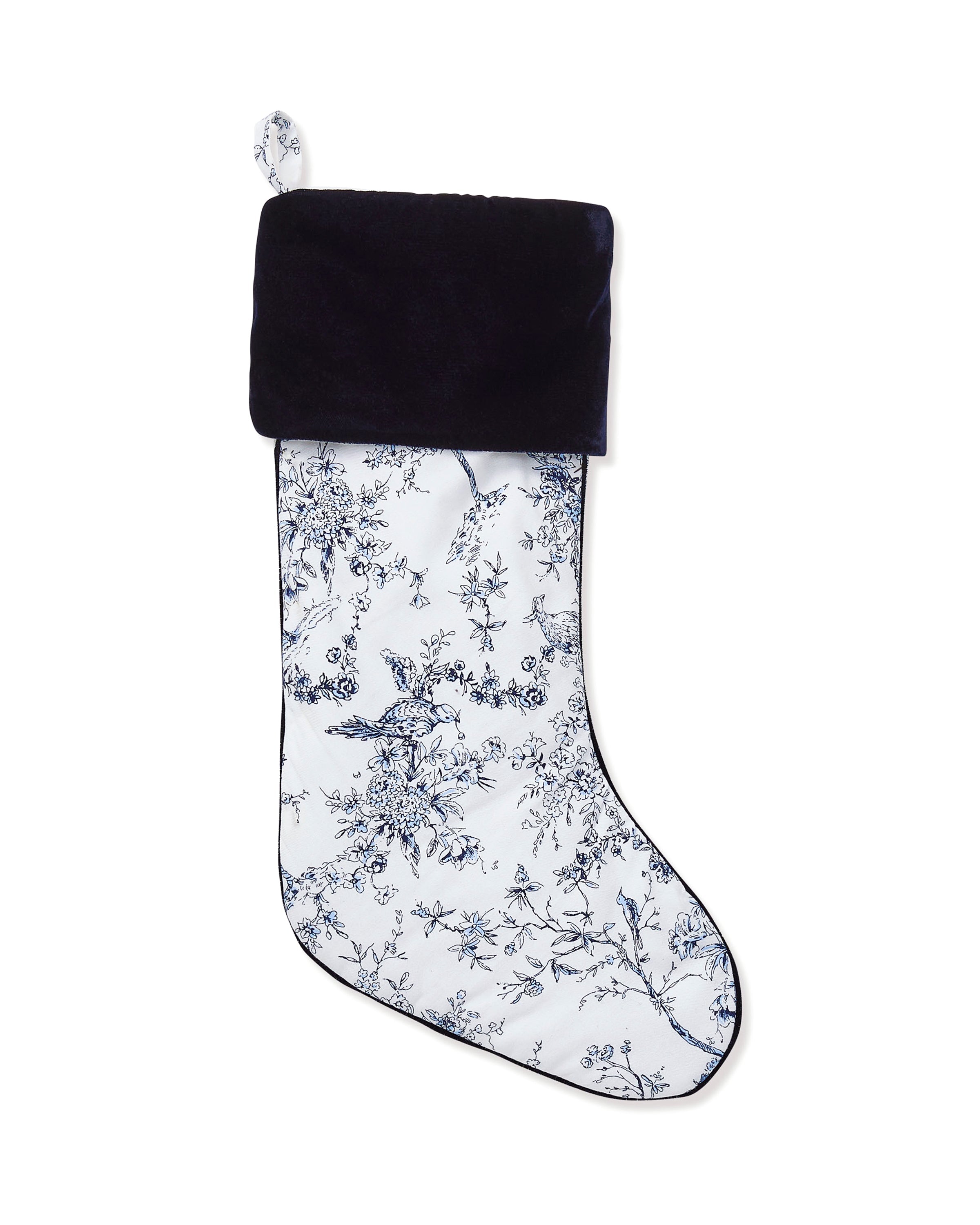 Christmas Stocking in Timeless Toile