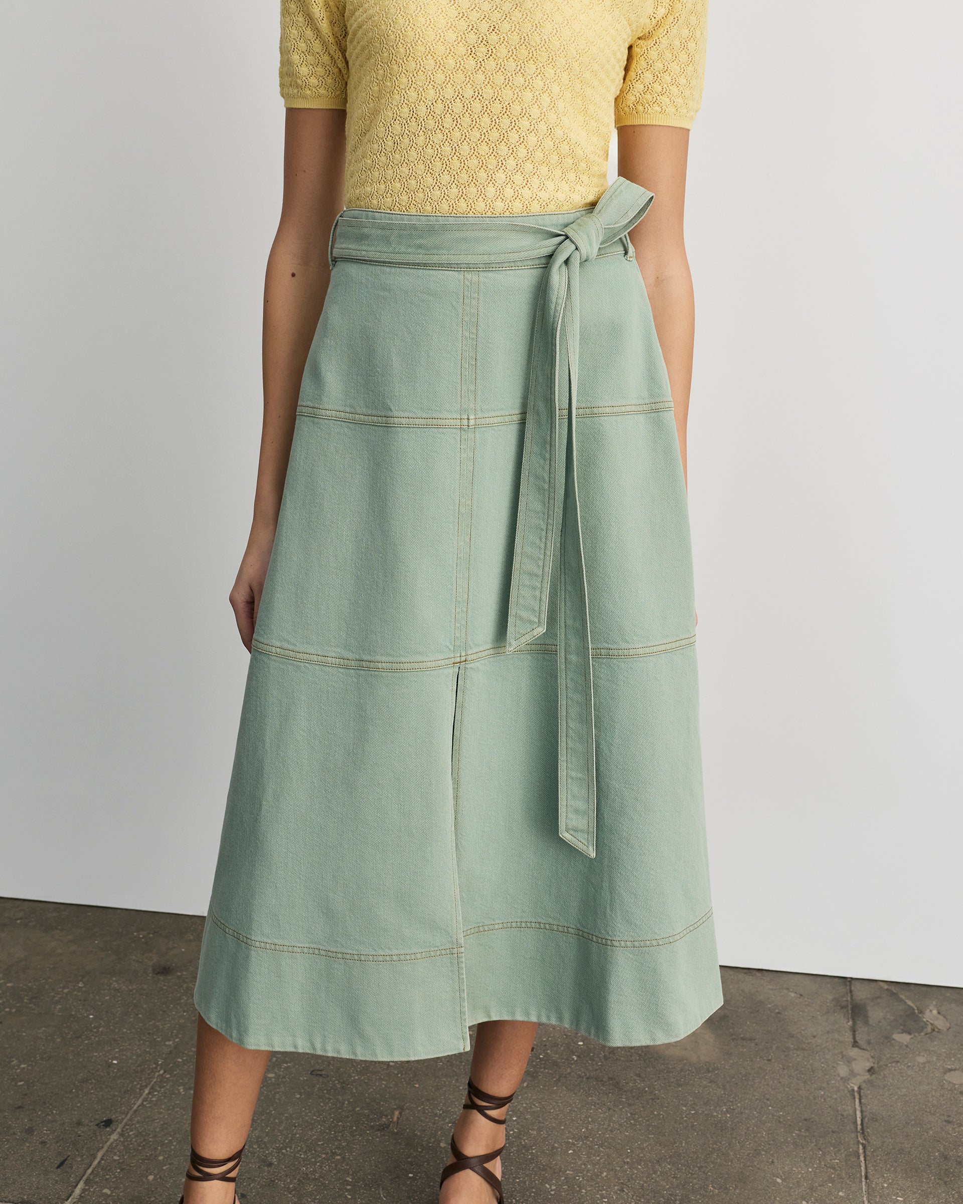 Hudley Skirt in Pistachio