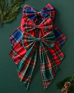 Wreath Bow in Kensington Tartan