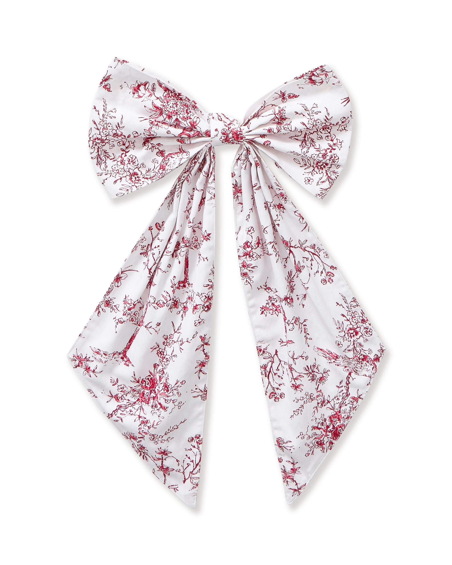 Wreath Bow in Red Timeless Toile