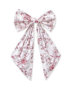 Wreath Bow in Red Timeless Toile