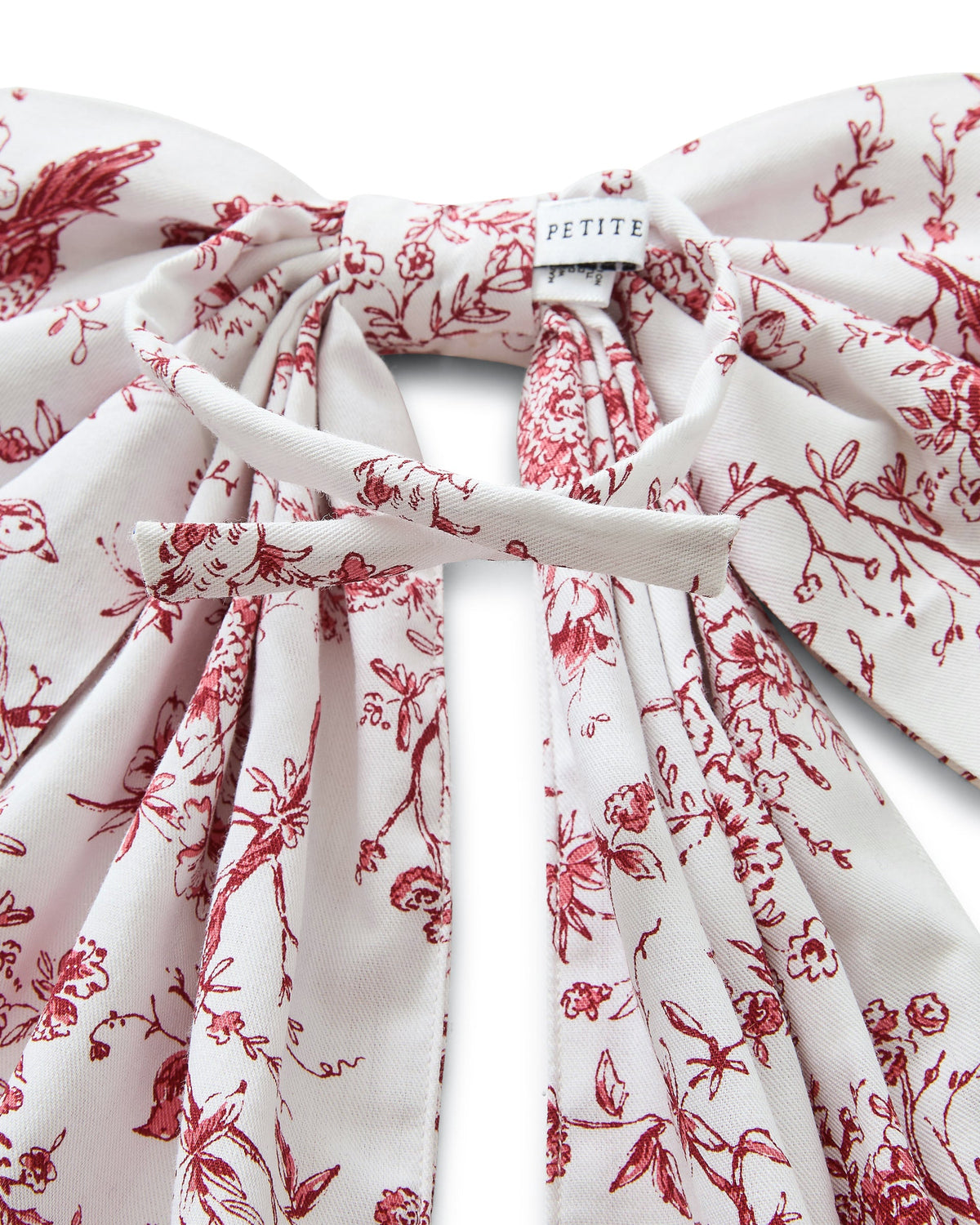 Wreath Bow in Red Timeless Toile