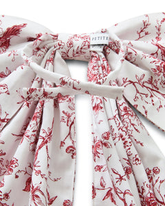Wreath Bow in Red Timeless Toile