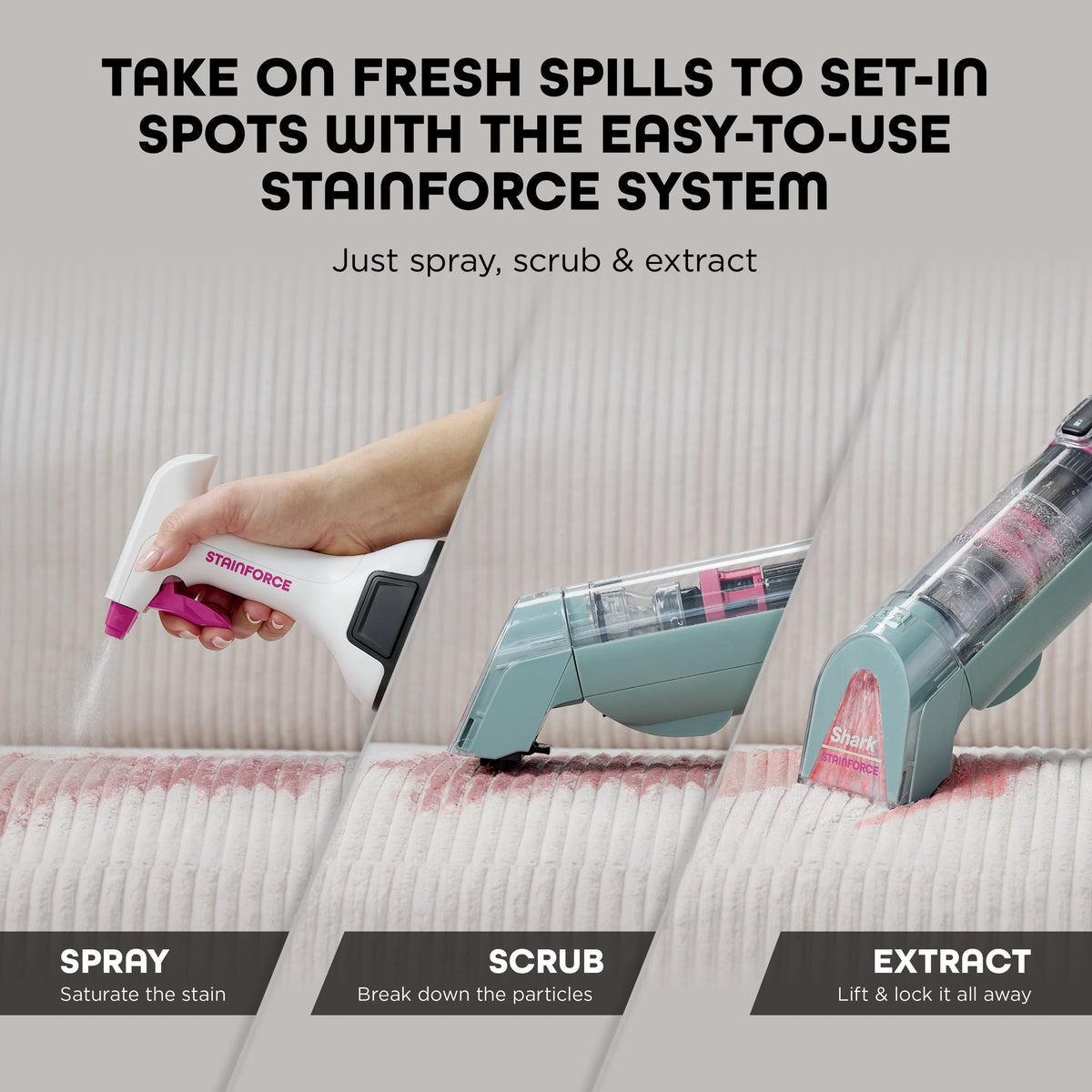 Shark StainForce Cordless Portable Spot & Spill Cleaner