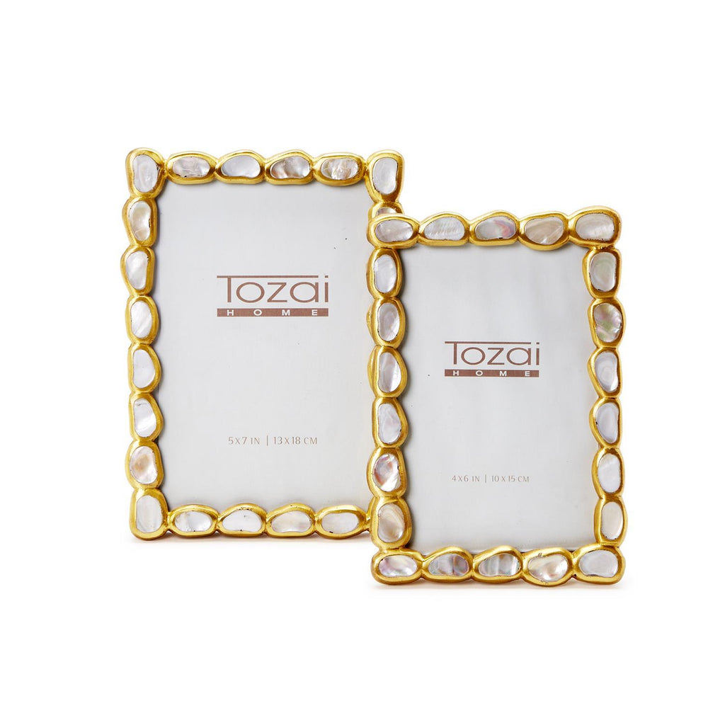 MOP Photo Frames, Set of 2