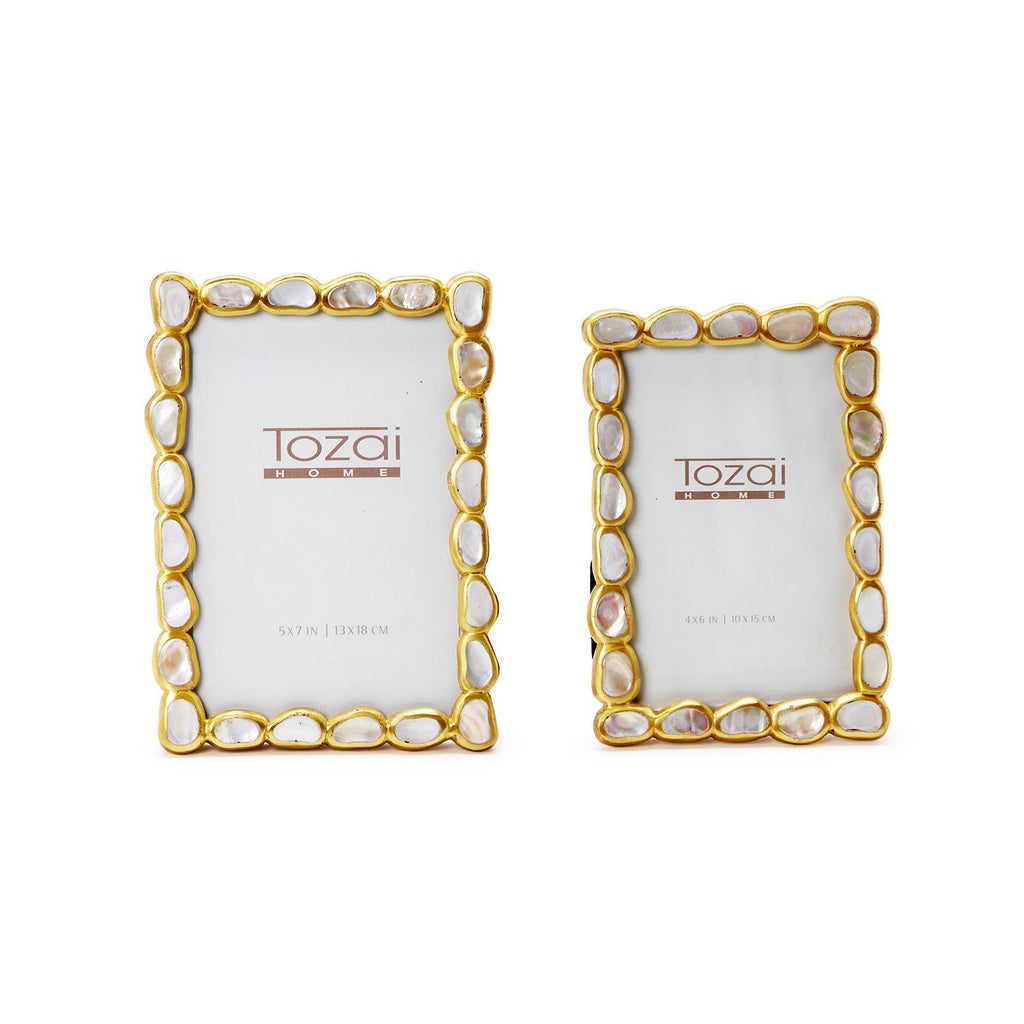 MOP Photo Frames, Set of 2