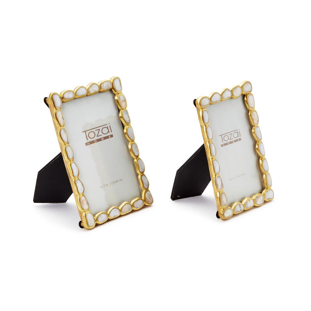 MOP Photo Frames, Set of 2