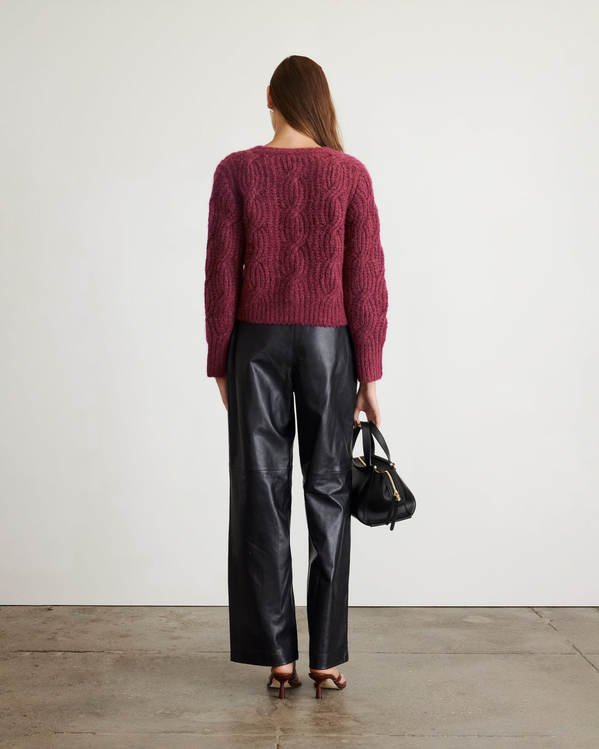 Hale Cardigan in Raisin