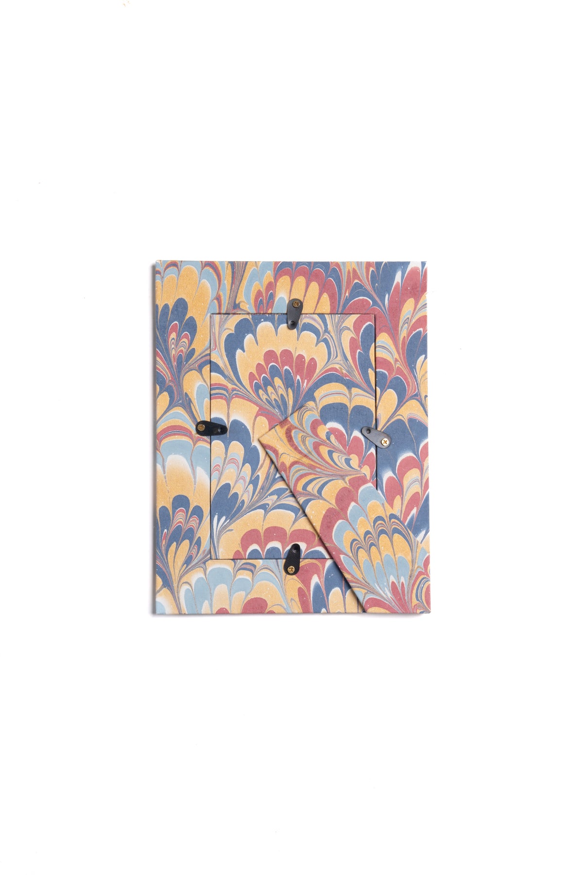 Hand-Marbled Picture Frame 4x6 in Venetian Swirl