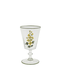 Murano Primrose Hand-Painted Wine Glass