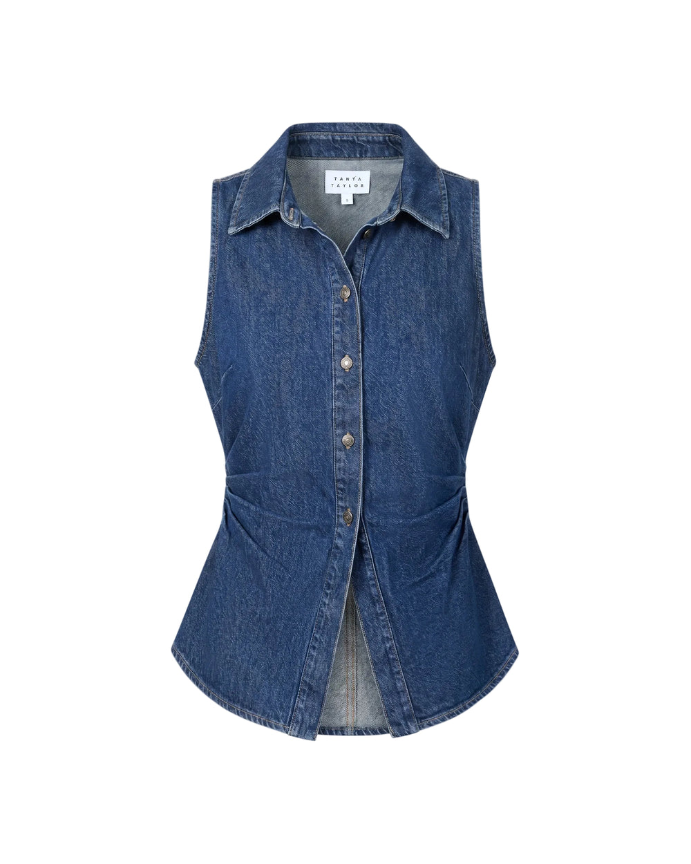 Hanelle Top in Classic Indigo Blue