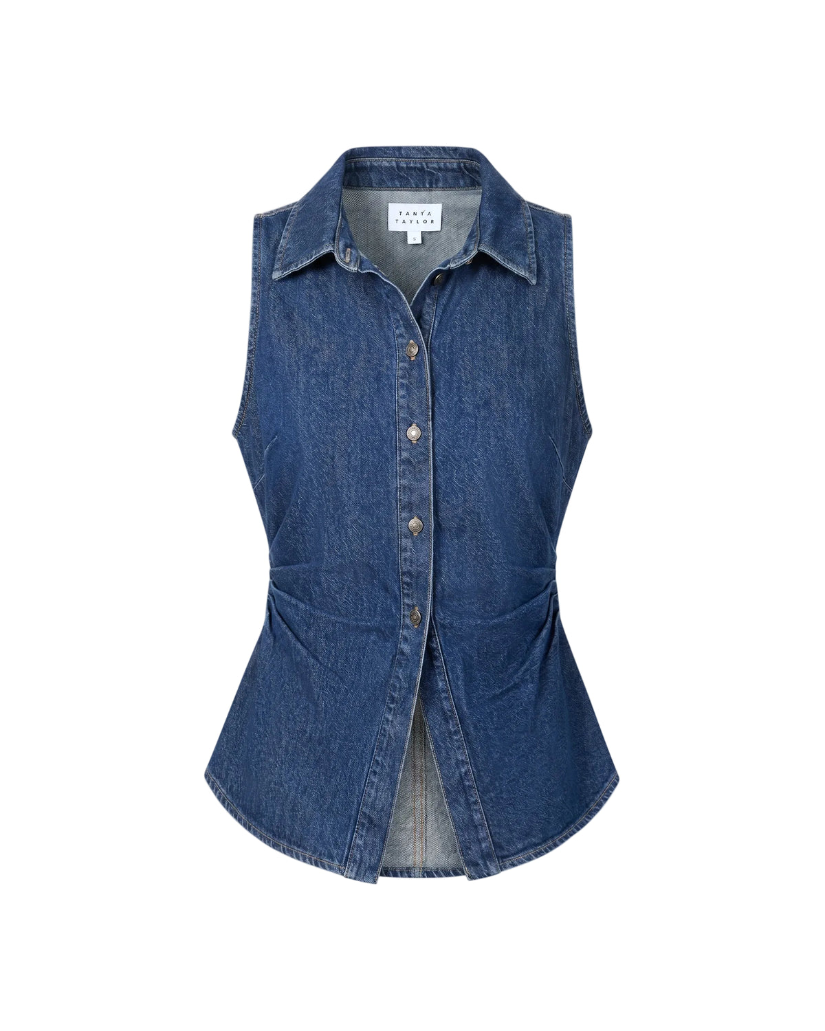 Hanelle Top in Classic Indigo Blue