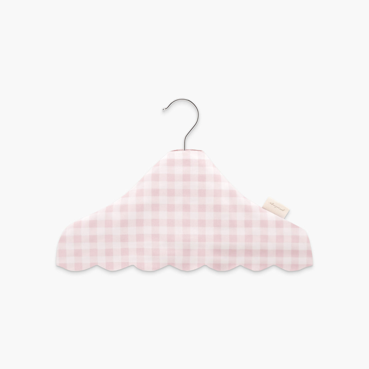 Children's Hanger in Pink Gingham backside