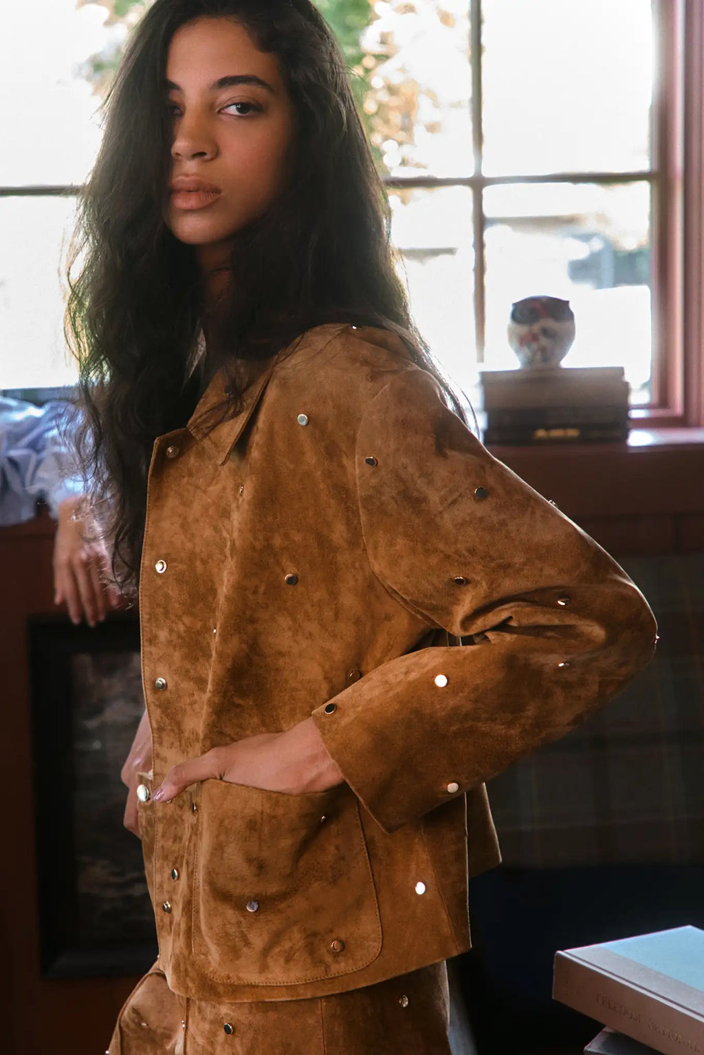 Hanlin Jacket in Saddle.