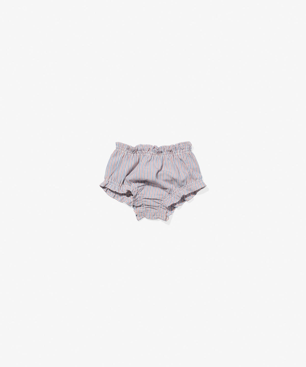 Hannah Baby Dress in Indigo Linen Stripe