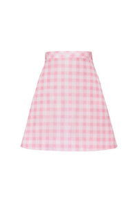 The Charlene Skirt in Pink & White