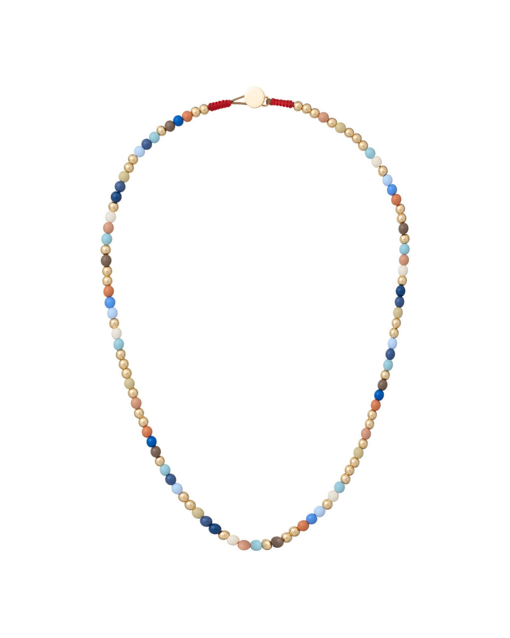 The Happy Baby Bead Necklace Duo in Denim