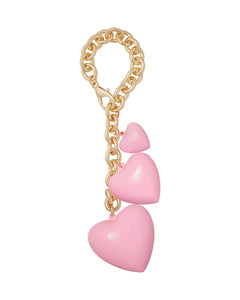 The Puffy Heart Bag Charm in Pink