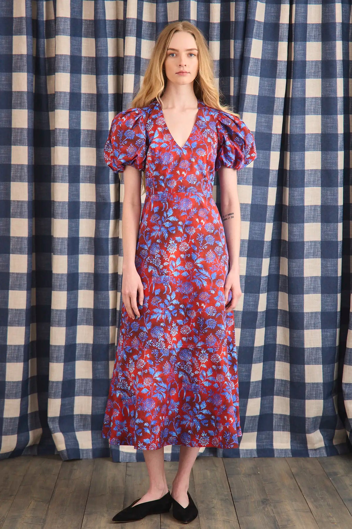 Harrison Dress in Crimson Canyon