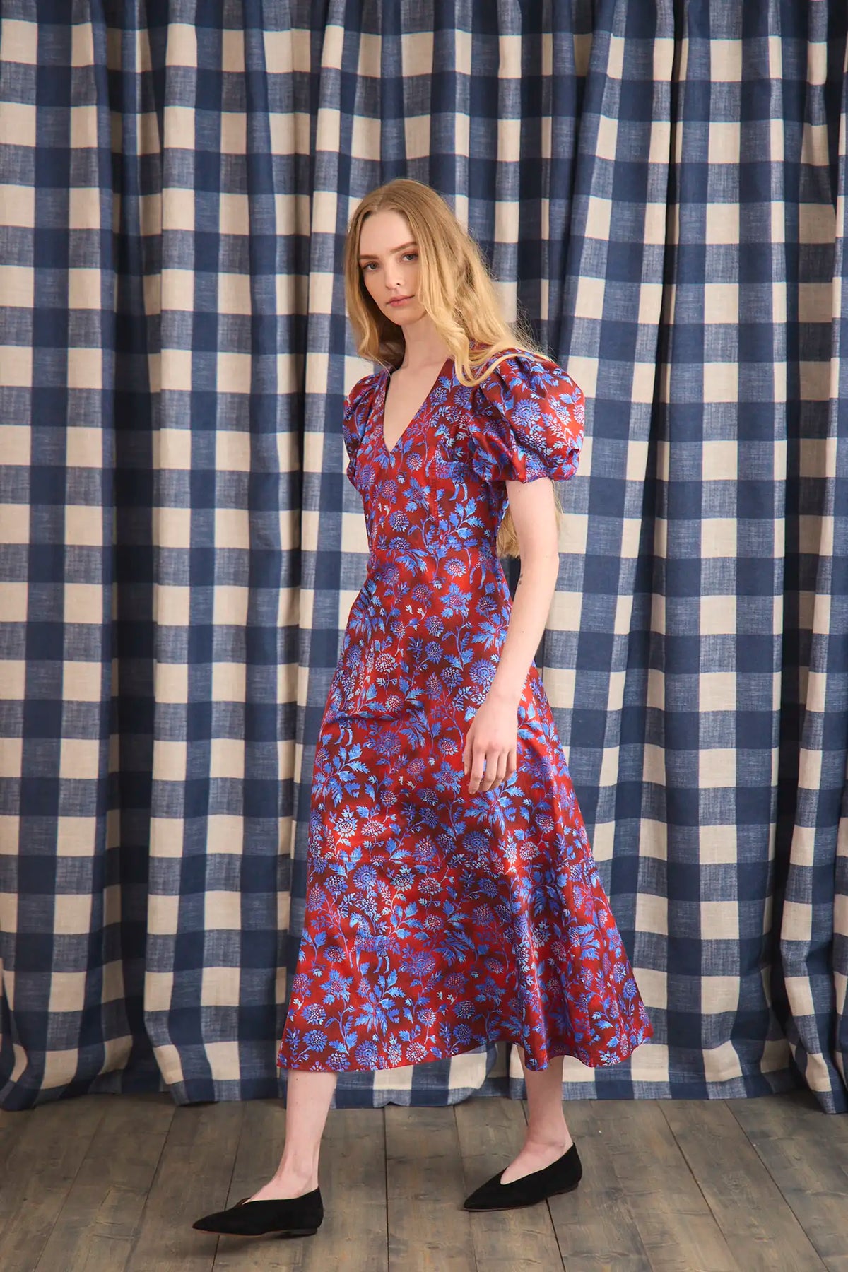 Harrison Dress in Crimson Canyon