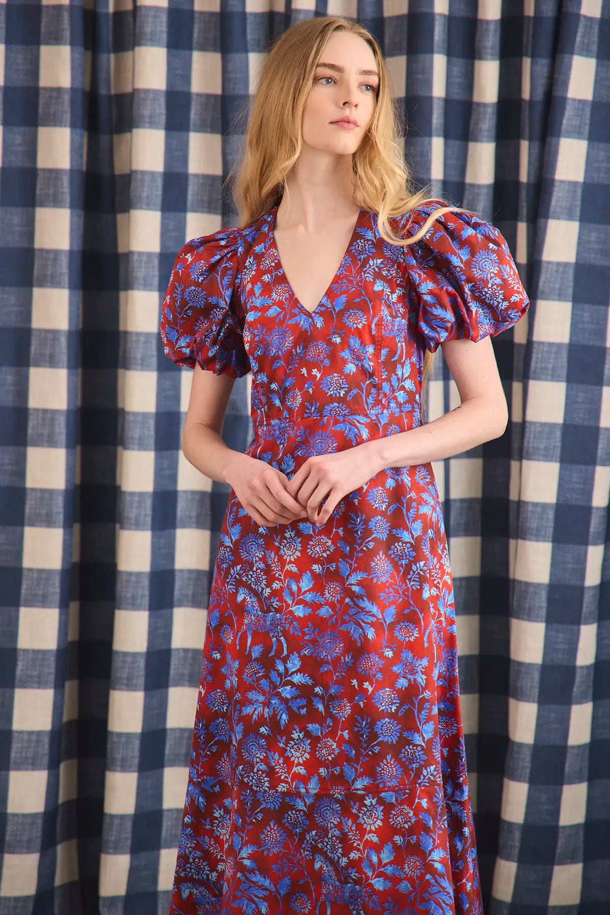Harrison Dress in Crimson Canyon