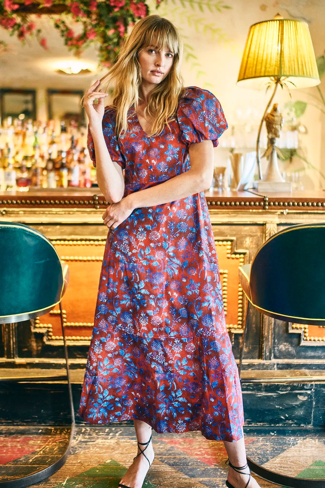 Harrison Dress in Crimson Canyon