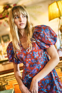 Harrison Dress in Crimson Canyon