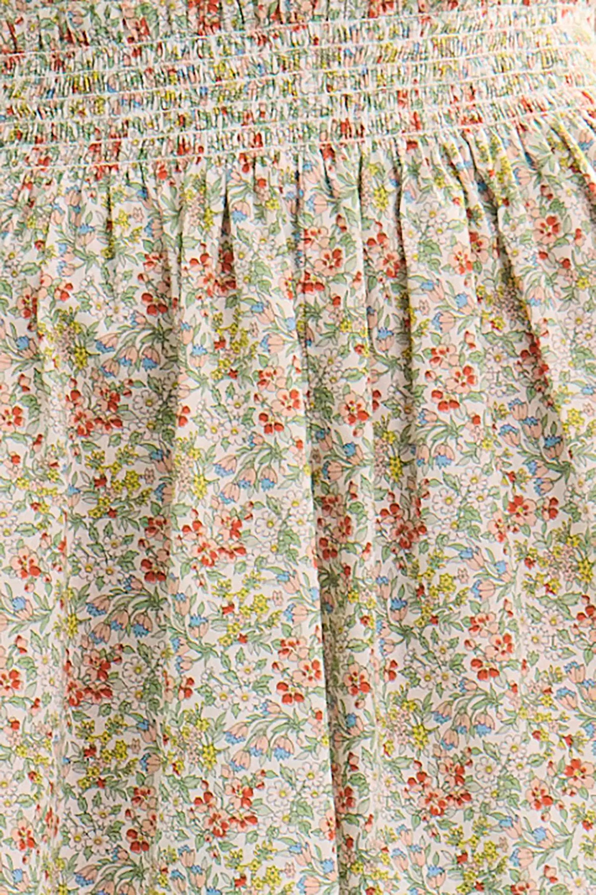 Close up of the Jemma Short in Coral Multi.